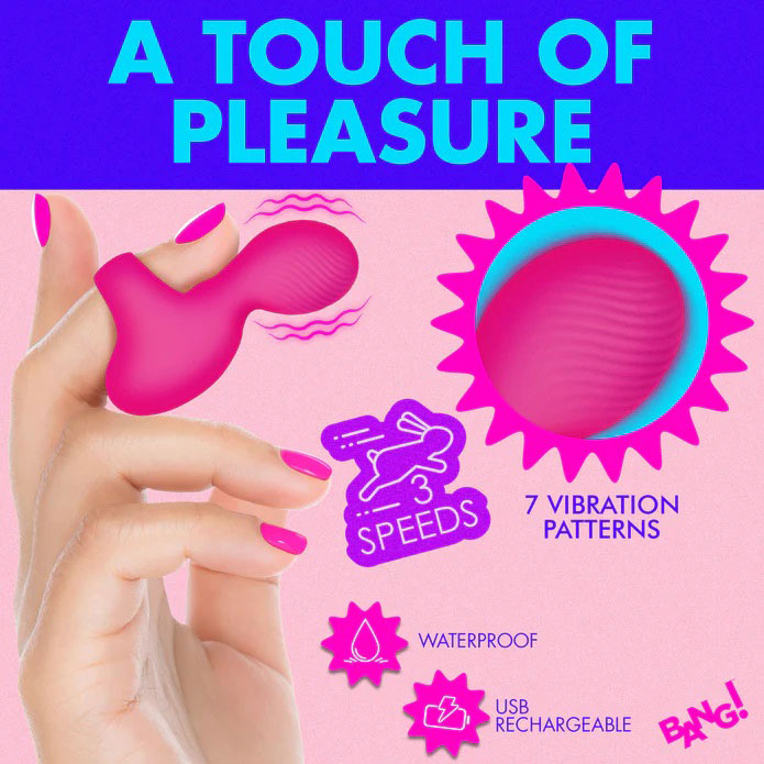 Silicone Finger Vibe - Pink