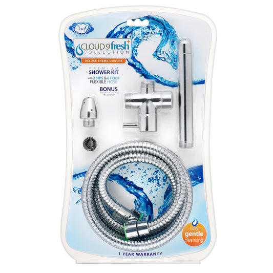"Fresh + Premium Shower Enema Kit with Diverter and Tips WTC106CP"