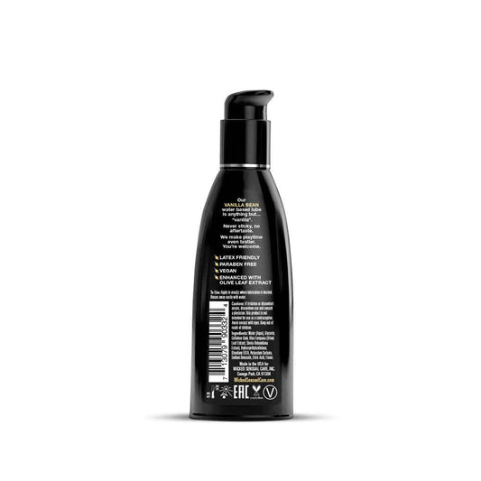 Aqua Vanilla Bean Flavored Water Based Intimate Lubricant - 2 Fl. Oz.