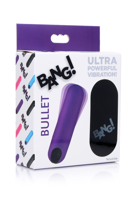 "Bang Vibrating Bullet With Remote Control - Purple BNG-AG366-PUR"