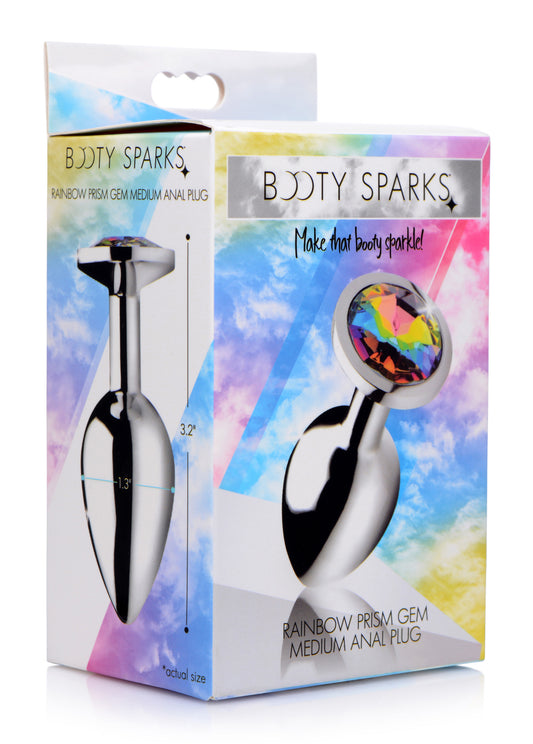 "Rainbow Prism Gem Anal Plug - Medium BTYS-AG375-MED"
