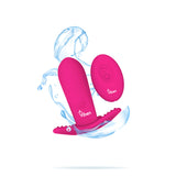 Intrigue Insertable Butterfly Panty Vibe - Hot Pink