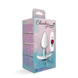Silver Anchor Buttplug Kit - Clear Iridescent/pink