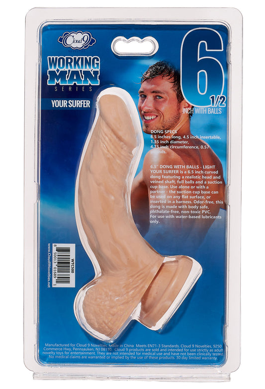 "Cloud 9 Working Man 6.5 Inch With Balls - Your Surfer - Light WTC500"