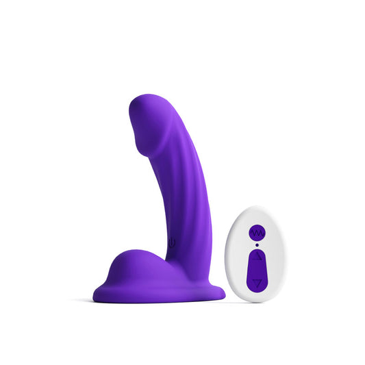"Colours Curve Vibrating 5 Dildo - Purple NSN-0402-45"