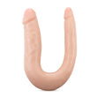 "Dr. Skin Silicone - Dr. Double - 12 Inch Double Dong - Vanilla BL-34103"