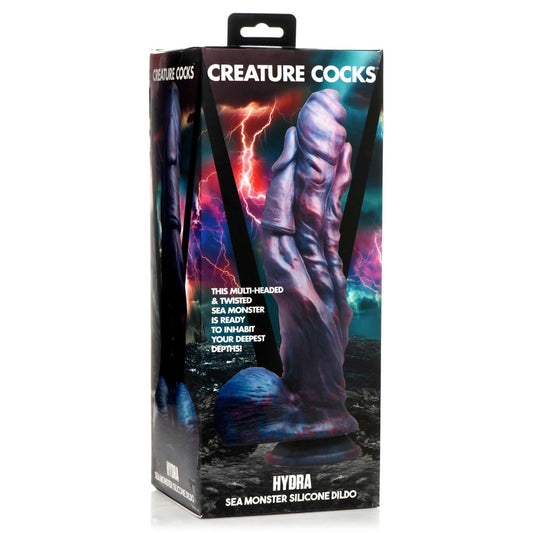 "Hydra Sea Monster Silicone Dildo - Purple CC-AH186"
