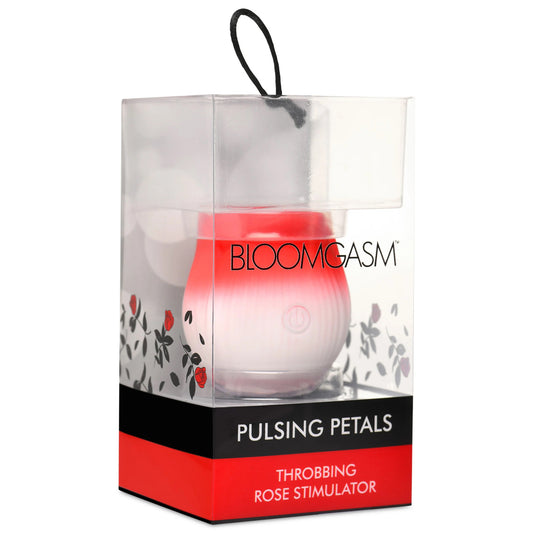 "Pulsing Petals Throbbing Rose Stimulator - Red INM-AH387-RED"