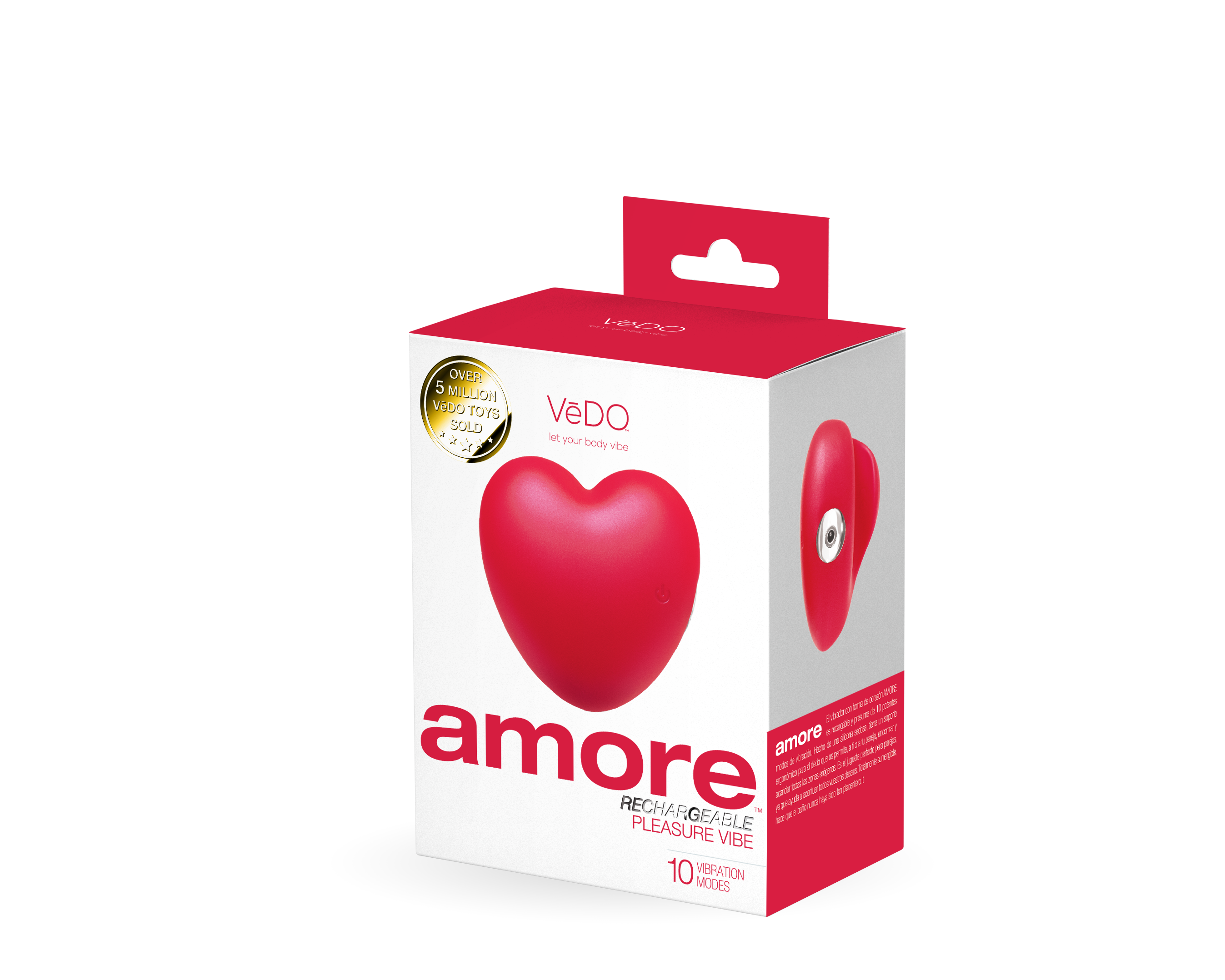 "Amore Rechargeable Pleasure Vibe - Red VI-H0117"