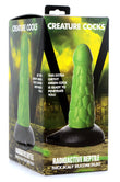 "Radioactive Reptile Thick Scaly Silicone Dildo - Green CC-AG872-GRN"
