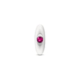 Silver Anchor Buttplug Kit - Clear Iridescent/pink