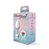 Light Up Silver Metal Plug - Medium