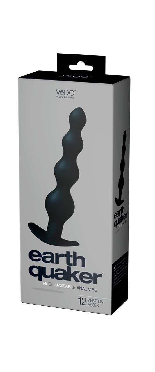 "Earth Quaker Rechargeable Anal Vibe - Just Black VI-P0808"