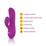 Jolie Mini Pleasure Ridges Rabbit Vibe - Berry