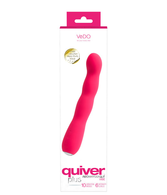 "Quiver Plus Rechargeable Vibe - Pink VI-P1909"