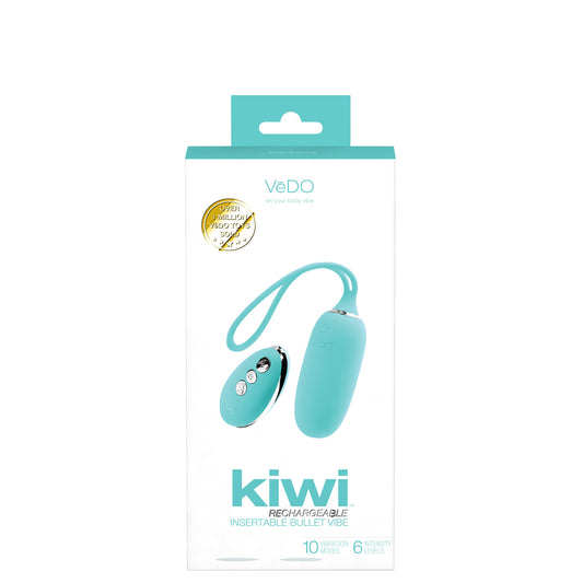 "Kiwi Rechargeable Insertable Bullet - Tease Me Turquoise VI-B0601"