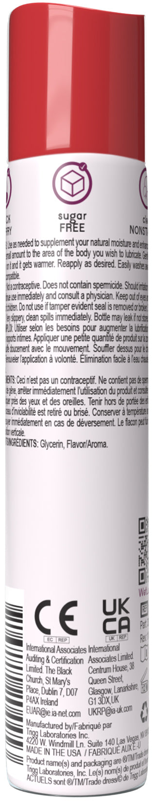 Wet Warming Fun Flavors - Black Cherry - 4 in 1 Lubricant 1 Oz