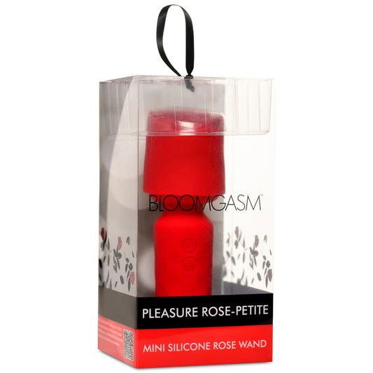 "Pleasure Rose-Petite Mini Silicone Rose Wand - Red INM-AH339"