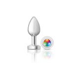 Light Up Silver Metal Plug - Medium