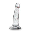 "Naturally Yours - 5.5 Inch Glitter Dong - Sparkling Clear BL-54409"
