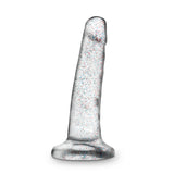 "Naturally Yours - 5.5 Inch Glitter Dong - Sparkling Clear BL-54409"