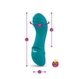 Lalita Mini Pleasure Ridges G-Spot Vibe - Ocean