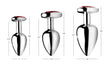 Red Heart Gem Anal Plug Set
