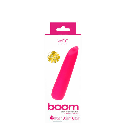 "Boom Rechargeable Warming Vibe - Foxy Pink VI-F1509"