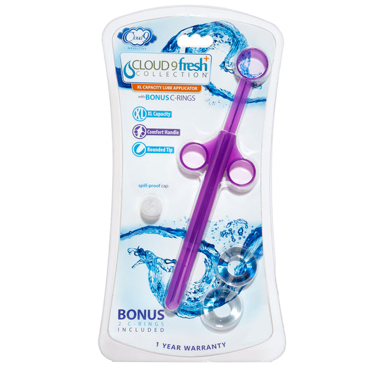 "Fresh + XL Lube Applicator with C Rings Purple WTC107CP"