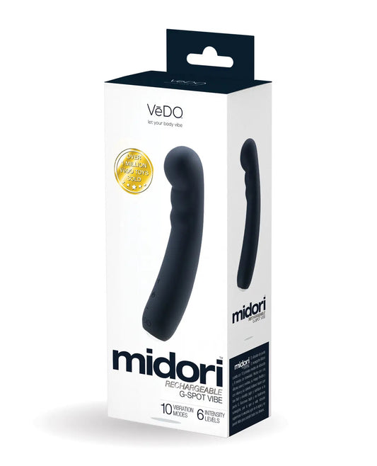 "Midori Rechargeable G-Spot Vibe - Just Black VI-P2008"