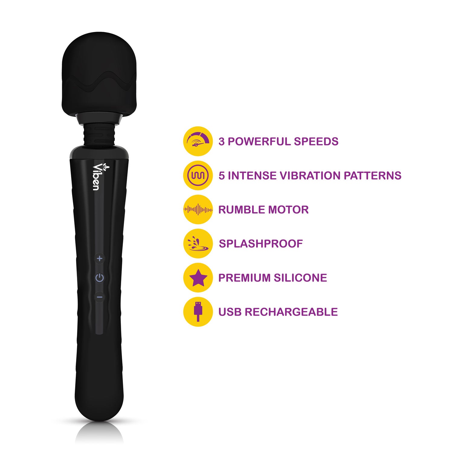 Obsession Wand Massager - Black