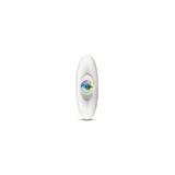 Silver Anchor Buttplug Kit - Clear Iridescent/teal