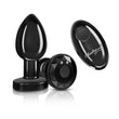 "Vibrating Gunmetal Metal Remote Plug - Medium VB-CC9145"