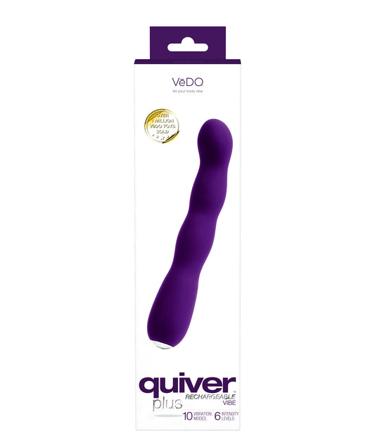 "Quiver Plus Rechargeable Vibe - Purple VI-P1913"