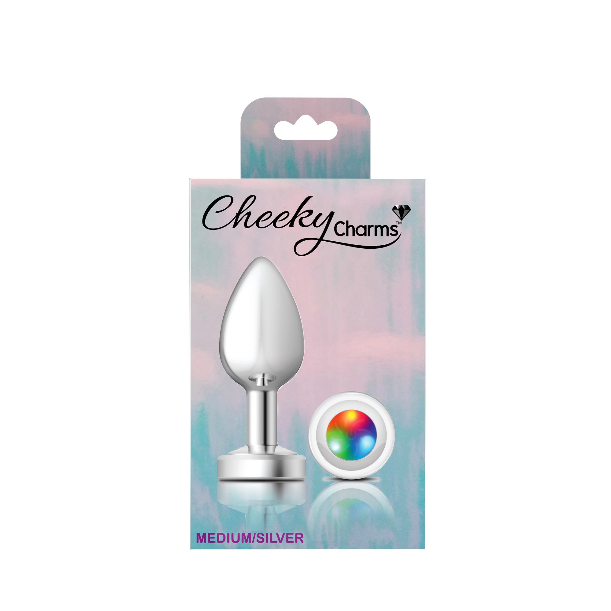"Light Up Silver Metal Plug - Medium VB-CC9139"