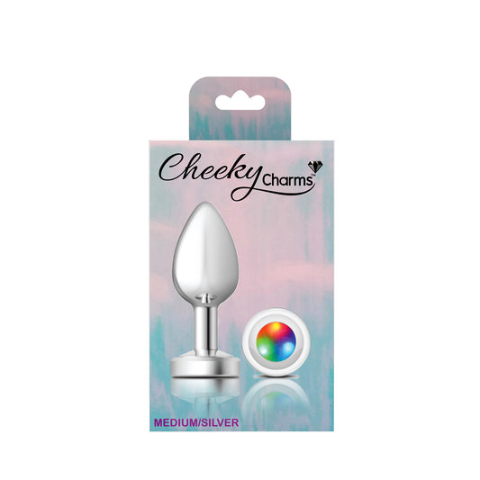 "Light Up Silver Metal Plug - Medium VB-CC9139"