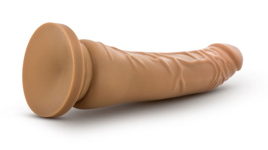 "Dr. Skin Silicone - Dr. Noah - 8 Inch Dong With Suction Cup - Mocha BL-12267"