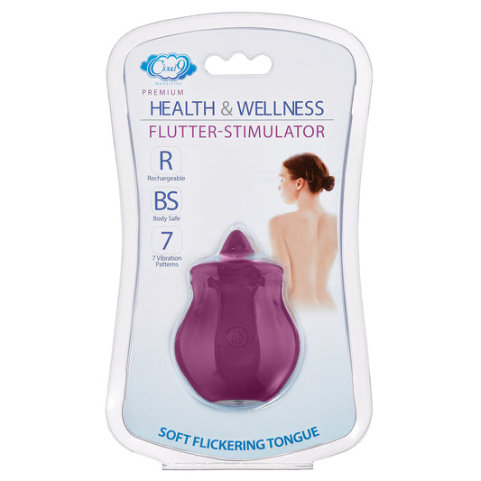 "Health and Wellness Flutter Oral Tongue Stimulator Purple WTC921"