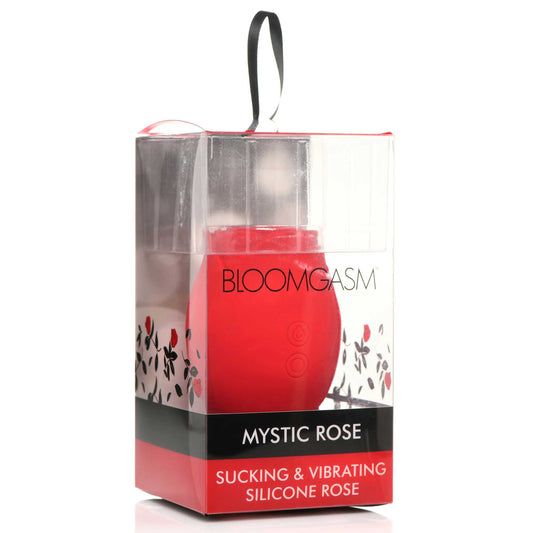 "Mystic Rose Sucking and Vibrating Silicone Rose - Red INM-AH105"