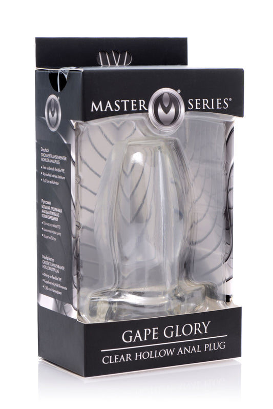"Peephole Clear Hollow Anal Plug - Small MS-AF816-SMALL"