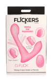"Flickers G-Flick Flicking G-Spot Vibrator With Remote - Pink INM-AH447"