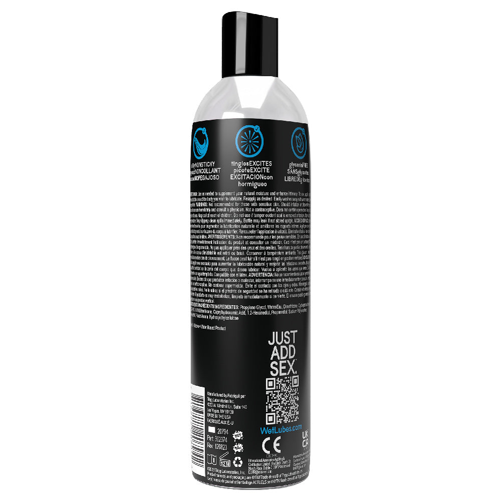 Wet Extra Sensations Tingling Water/silicone Blend Based Lubricant 8 Oz