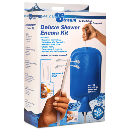 "Deluxe Shower Enema Kit - Blue CS-AH319"