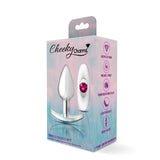 Silver Anchor Buttplug Kit - Clear Iridescent/pink