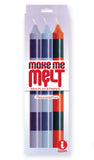 "The 9's Make Me Melt Sensual Warm Drip Candles 3pk Stripes Passionettes IC2329"