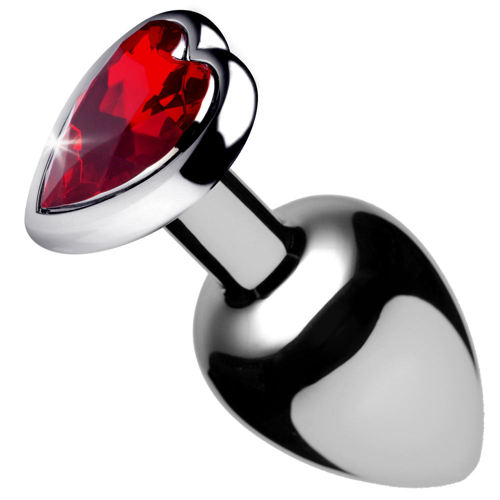 "Red Heart Gem Anal Plug - Small BTYS-AF633-SMALL"