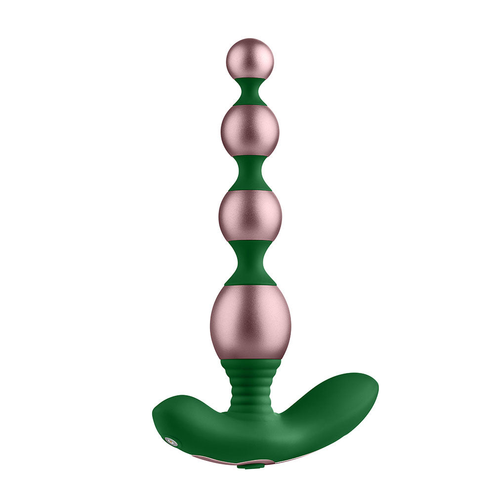 "Bougie Beads Anodized Aluminum Anal Beads - Rose Gold FF-1054-08"