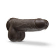 "Dr. Skin Silicone - Dr. Murphy - 8 Inch Thrusting Dildo - Chocolate BL-32606"