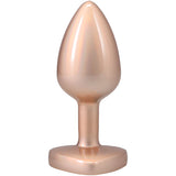 "Booty Bling Metal Heart Plug - Medium - Gold DJ7017-19-BX"