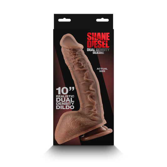 "Shane Diesel - Dual Density Dildo - Brown NSN-0801-32"